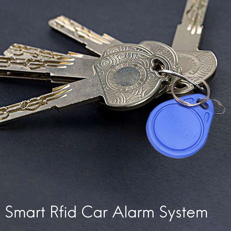 Smart Rfid Car Alarm System Push Engine Stop Button Lock Ignition Immobilizer with Remote Keyless G
