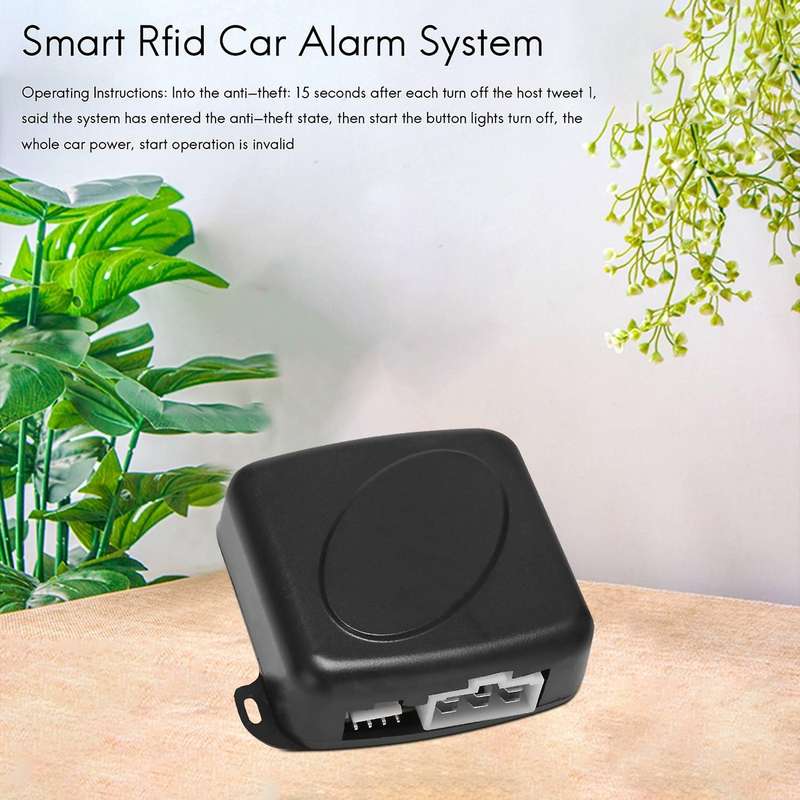 Smart Rfid Car Alarm System Push Engine Stop Button Lock Ignition Immobilizer with Remote Keyless G