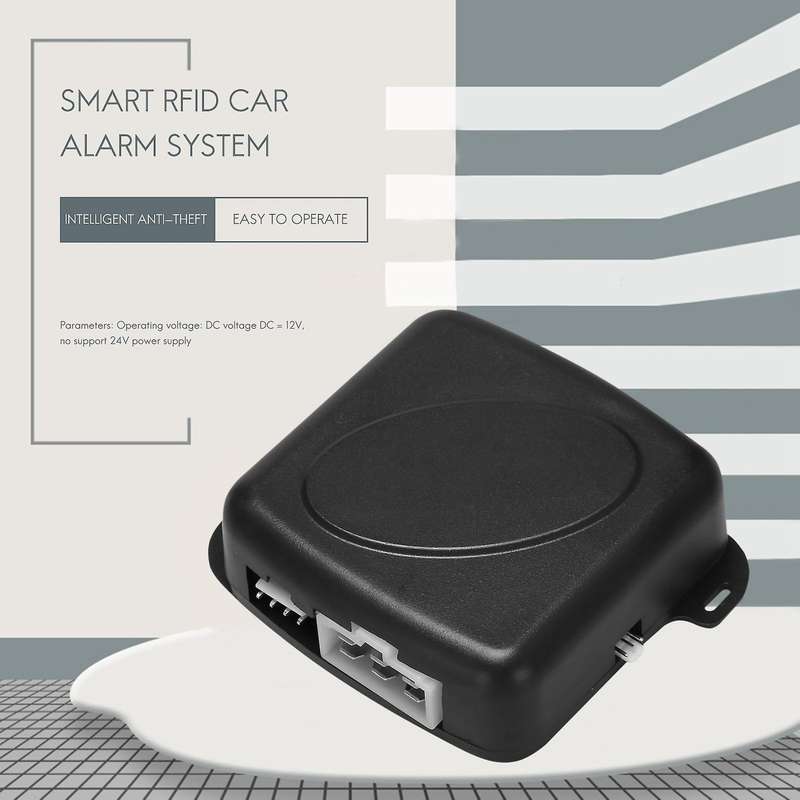 Smart Rfid Car Alarm System Push Engine Stop Button Lock Ignition Immobilizer with Remote Keyless G