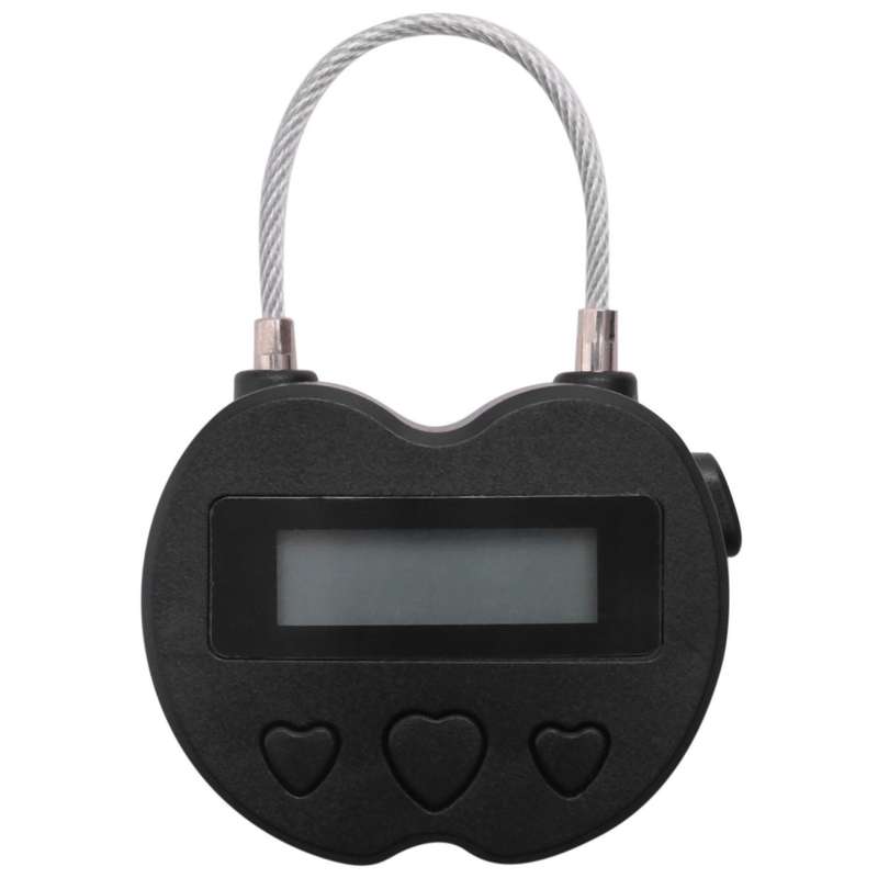 Smart Time Lock LCD Display Time Lock USB Rechargeable Temporary Timer Padlock Travel Electronic Tim