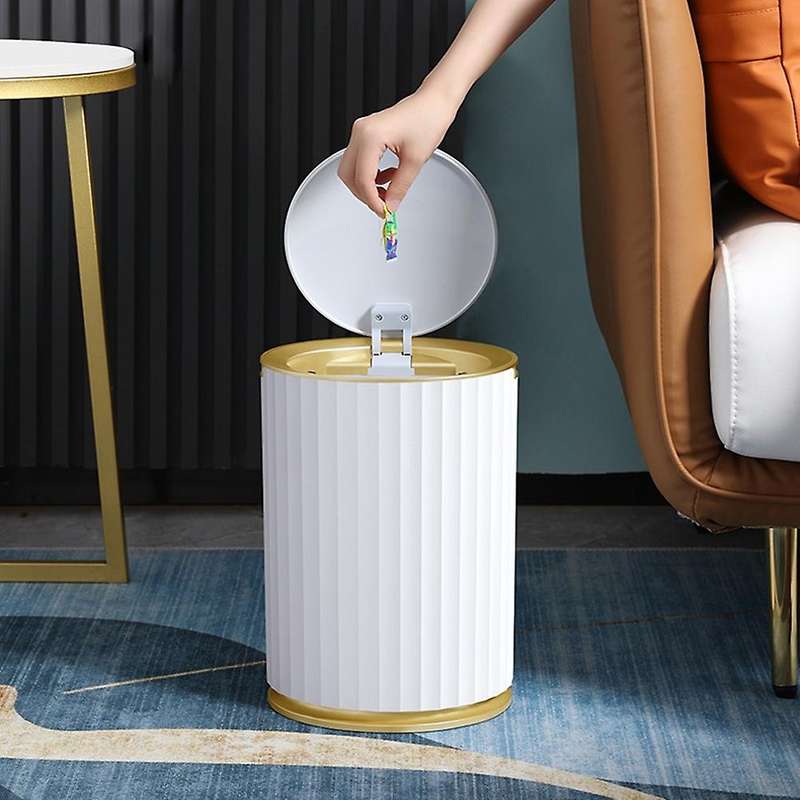 Smart Trash Bin Sensor Trash Can for Kitchen Bathroom Garbage Bin Living Room Cracks Trash Can,batt