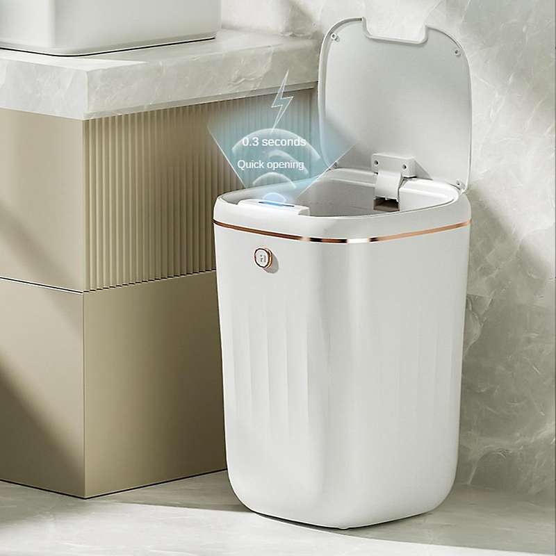 Smart Trash Can Automatic Waterproof Electric Capacity Waste Kitchen Bathroom Toilet Automatic Sens