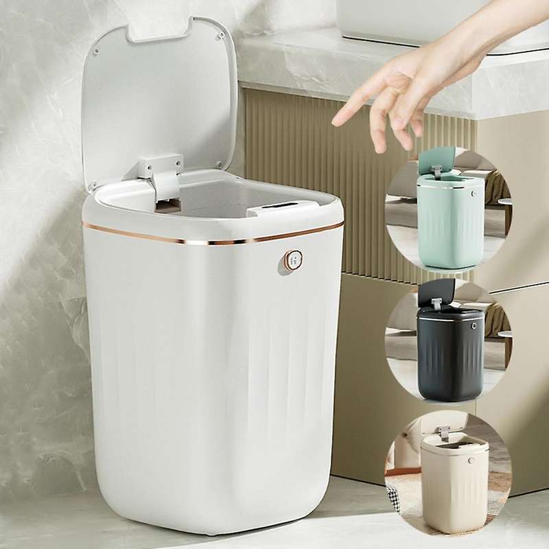 Smart Trash Can Automatic Waterproof Electric Capacity Waste Kitchen Bathroom Toilet Automatic Sens