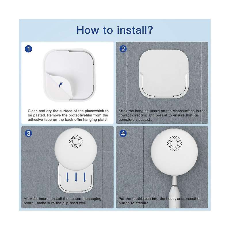 Smart Travel Electric Uv Toothbrush Disinfection Box Holder Factory Storage Box