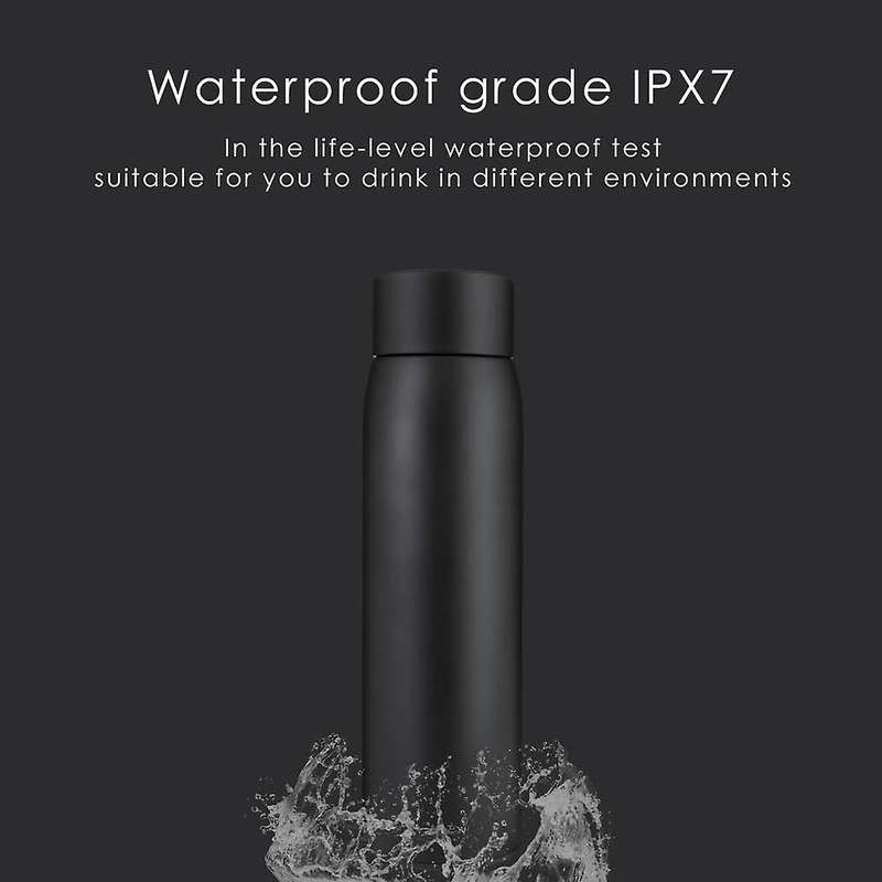Smart Water Bottle Cup, Vacuum Insulated Double Walled Stainless Steel Water Bottle Keep Drink Hot &