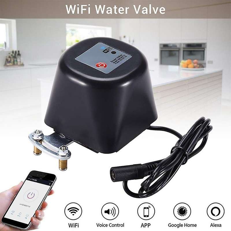 Smart WIFI Gas Water Valve Control Home Automation System Compatible with Alexa APP-EU Plug