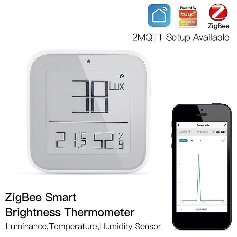 Smart ZigBee Mesh Brightness Thermometer Light Temperature Humidity for Detector Tuya Smart App Alex