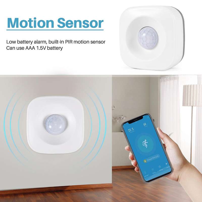 Smart Zigbee Pir Motion Sensor Support Tuya Smart Life App Ifttt for Amazon 2nd Plus Work with Tuya