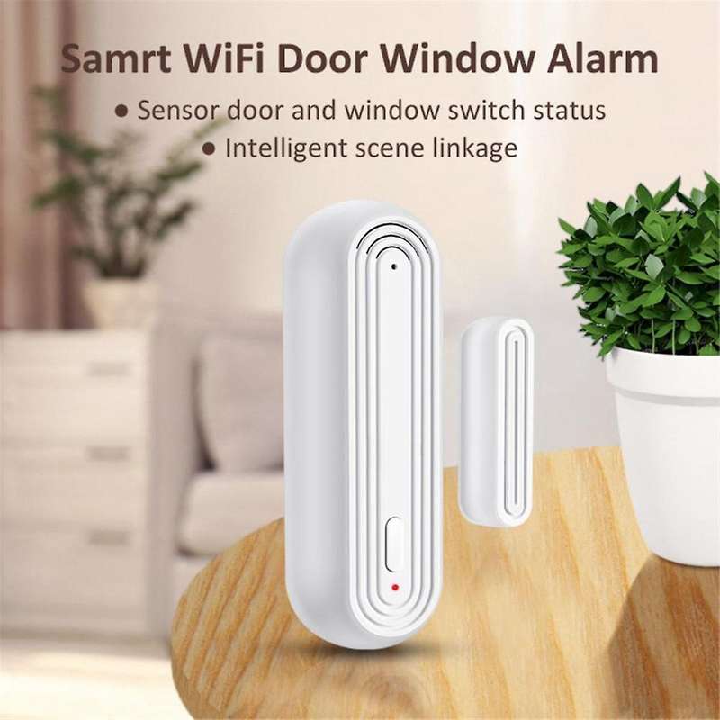 Smart WiFi Door and Window Alarm Sensor with Open/Close Detection Function, Remote Anti-Theft Alarm
