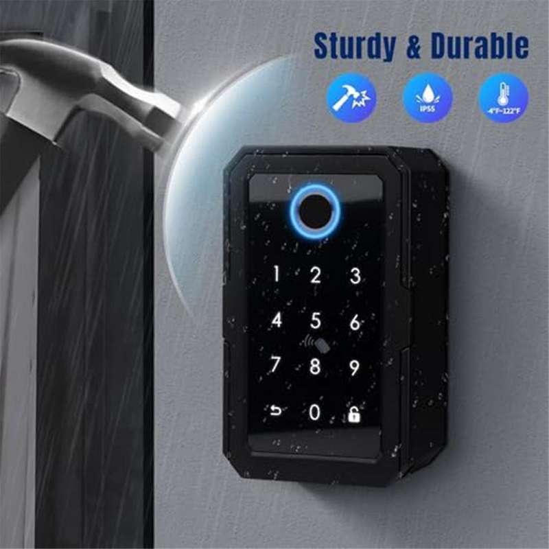 Smartkey Lock Box, Home Key Wireless Smartlock Box, Electronic Key Box App Digital Code Bluetooth Ke