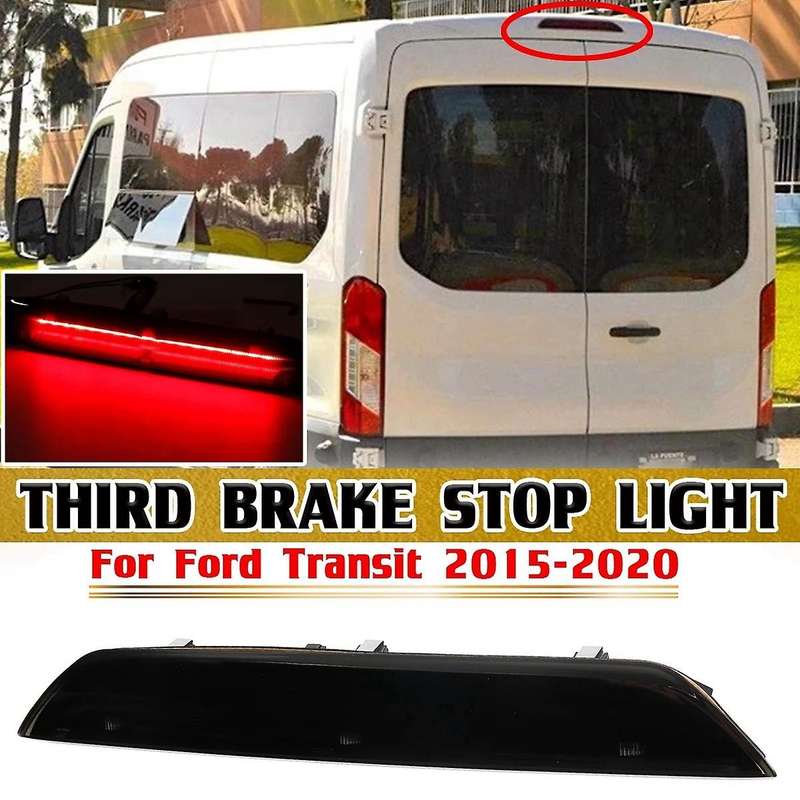 Smoke Car 3Rd Rear Third Brake Light Lamp Stop Light High Mount Lamp for Transit 2015-2020 BK3Z13466