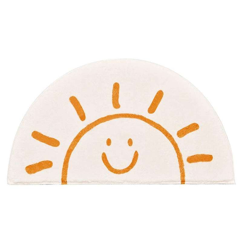 Smile Carpet Ins Cute Bedroom Rug Living Room Soft Carpet Non-Slip Bathroom Floor Mat Bedside Balcon