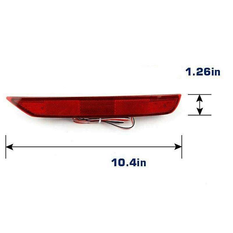 Smoke Lens Reflector Bumper Brake Lights for 09-18