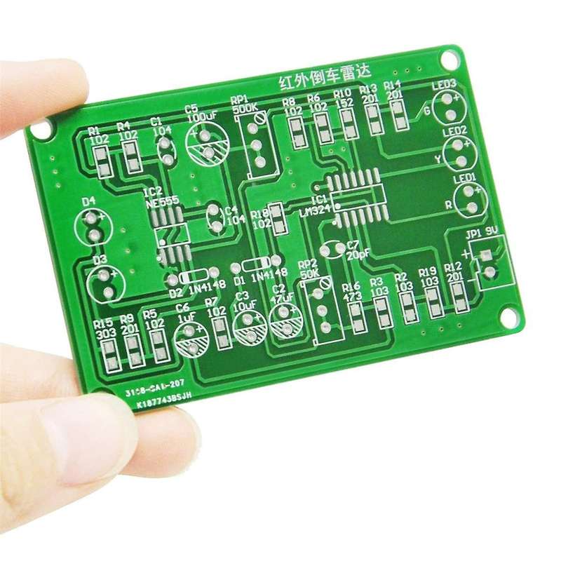 Smd Infrared Reversing Radar Practice Soldering Kit Welding Training Board for Diy Ek1950