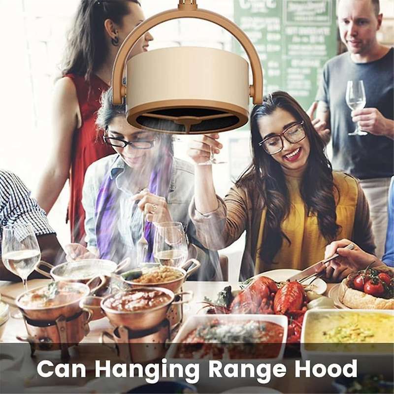Smoke Purifier Portable Smoke Purifier Fan Range Hood with Replaceable Activated Carbon Filter Cotto