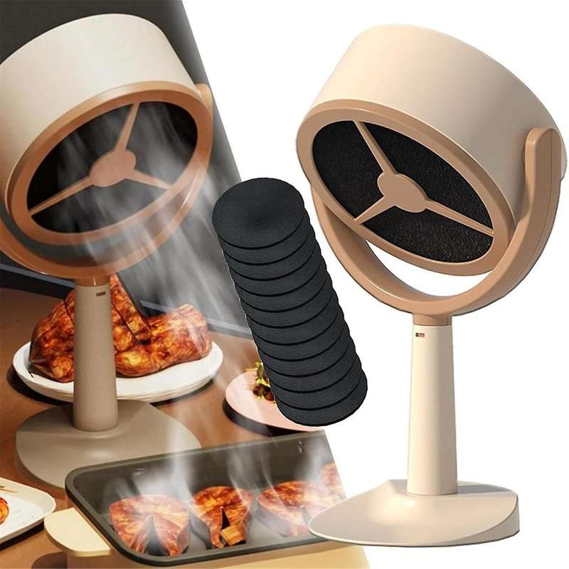 Smoke Purifier Portable Smoke Purifier Fan Range Hood with Replaceable Activated Carbon Filter Cotto