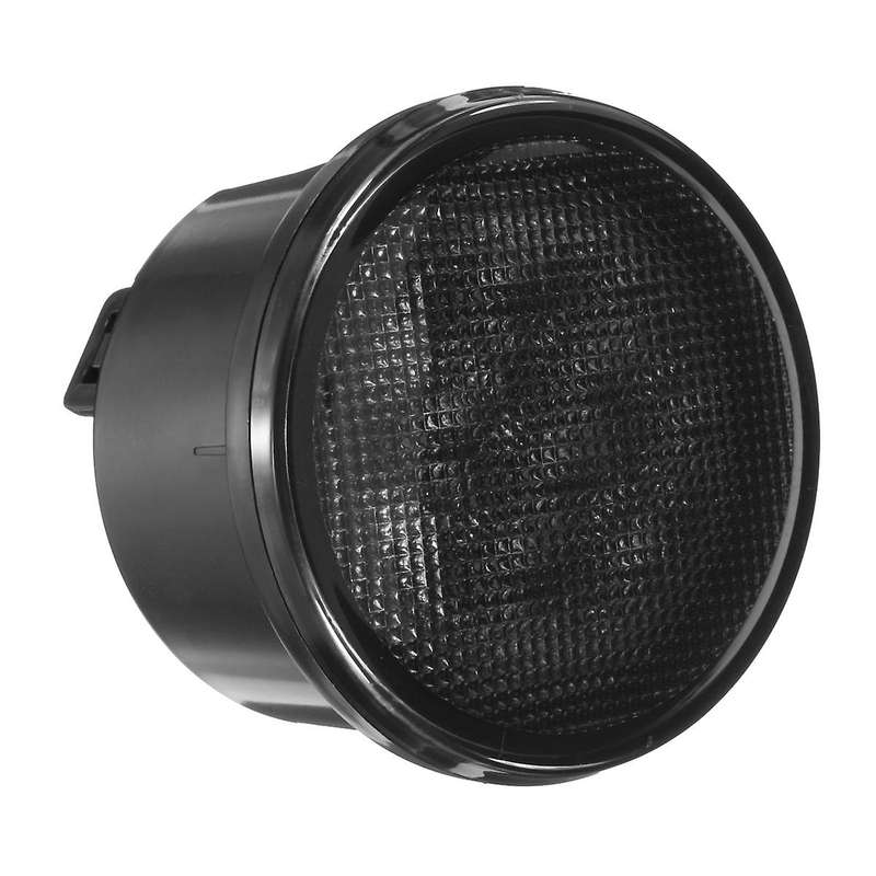 Smoked Amber / LED Front Grille Turn Signal Light Front Side Marker Light Assembly for Wrangler JK