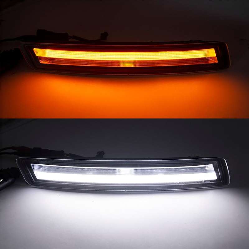 Smoked Led Turn Signal Drl Daytime Running Light with Turn Signal Lights for 2006-2010