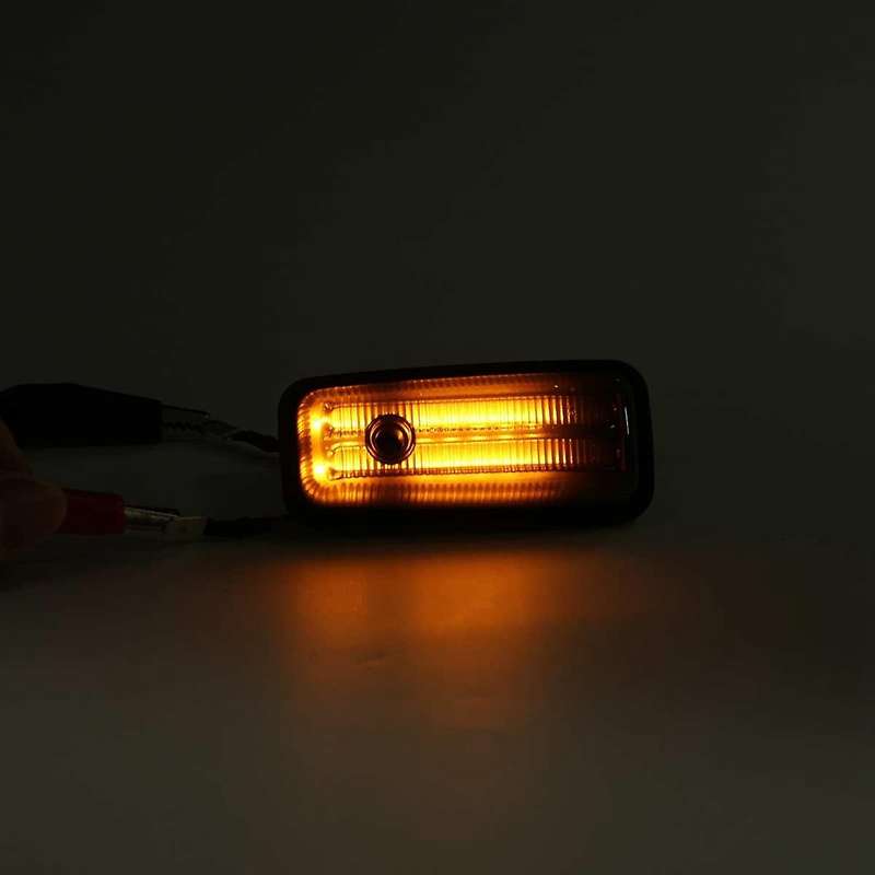Smoked Dynamic LED Front Side Marker Lights for G-Class W463 W461 G500 G550 G55 G63 G65 Turn Signal