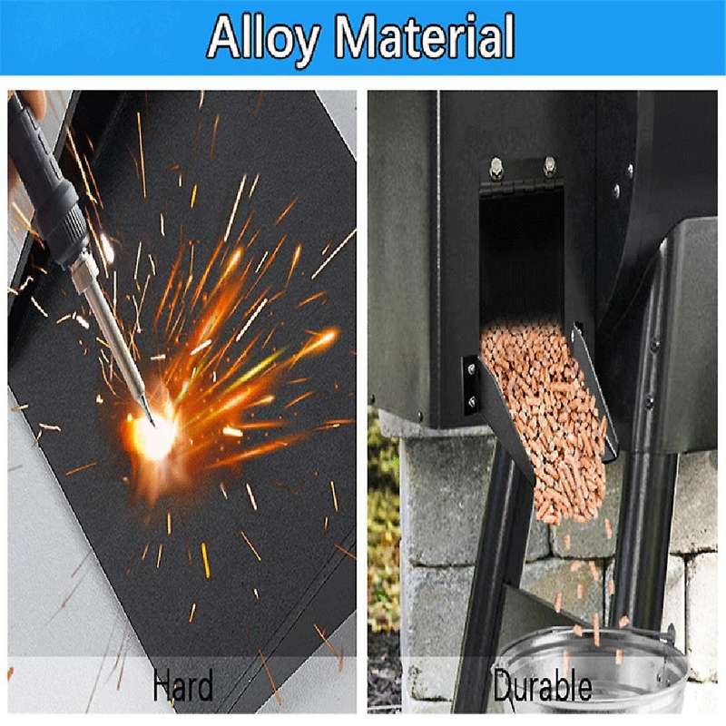 Smoker Pellets Helper Chute for Grill, Magnetic Cleanout Chute for Easily Collect Pellets, for Smoke