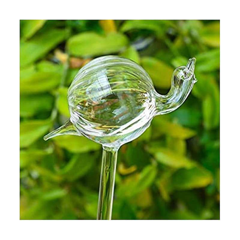 Snail Shape Glass Plant Flower Water Feeder Automatic Watering Automatic Drip Irrigation Device
