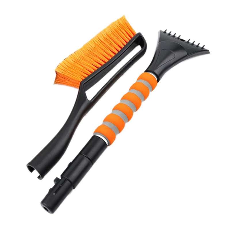 Snow Removal Brush Detachable De-icer for Car Windshield, Car Snow Plow and Brush for Car Truck Suv