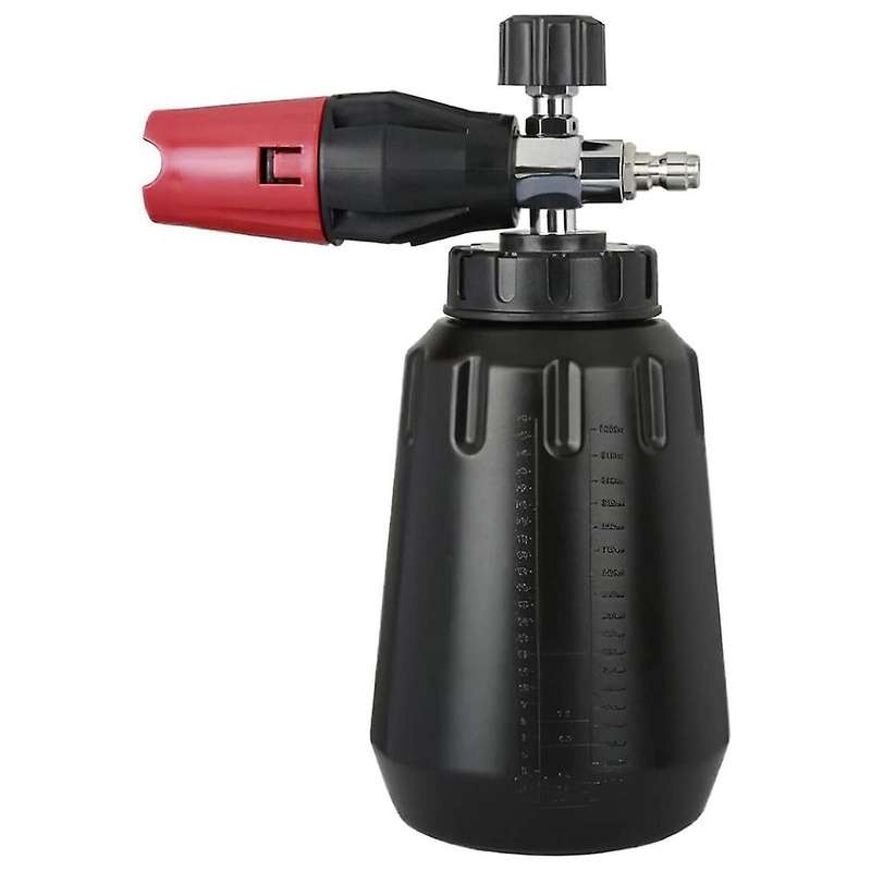 Snow Foam Cannon with 1L Bottle, Adjustable Snow Foam Lance, Heavy Duty Car Foam Blaster, 1/4Inch Q