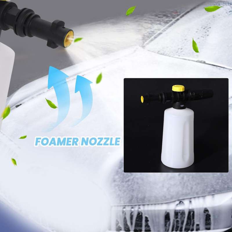 Snow Foam for K2 - K7 High Pressure Foam Cannon All Plastic Portable Foamer Nozzle Car Washer Soap