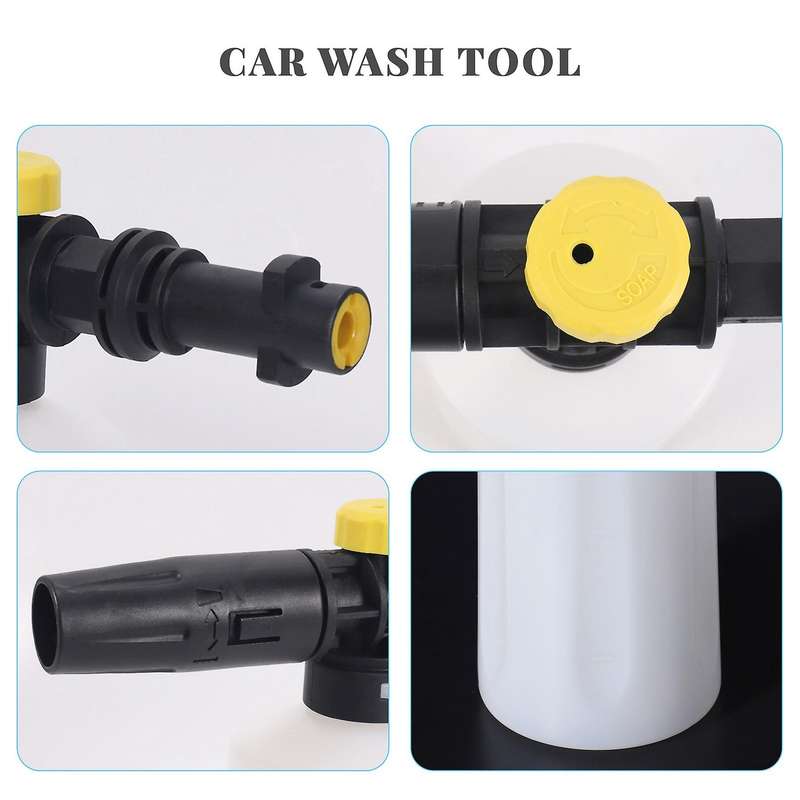 Snow Foam for K2 - K7 High Pressure Foam Cannon All Plastic Portable Foamer Nozzle Car Washer Soap