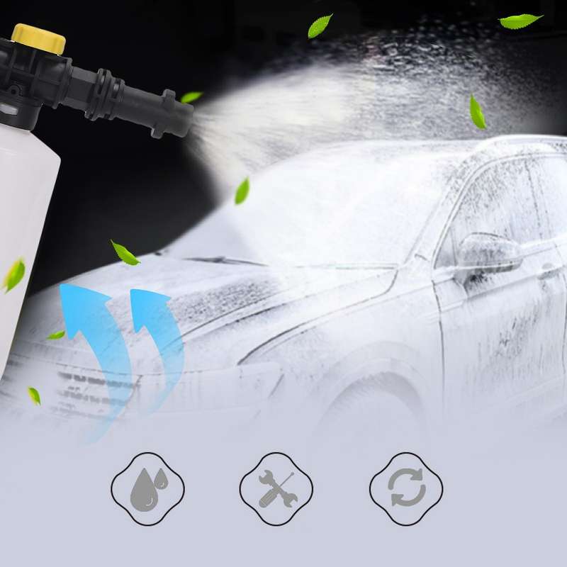 Snow Foam for K2 - K7 High Pressure Foam Cannon All Plastic Portable Foamer Nozzle Car Washer Soap