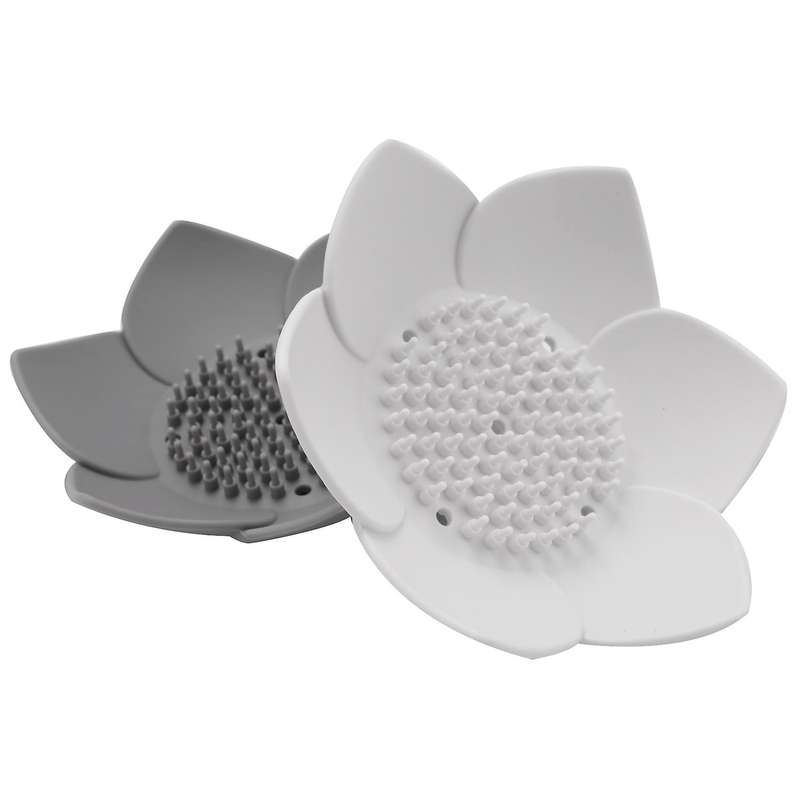 Soap Dish, Bar Soap Holder Case with Drain Holes, Silicone Soap Tray Saver Sponge Holder Soap Dishes