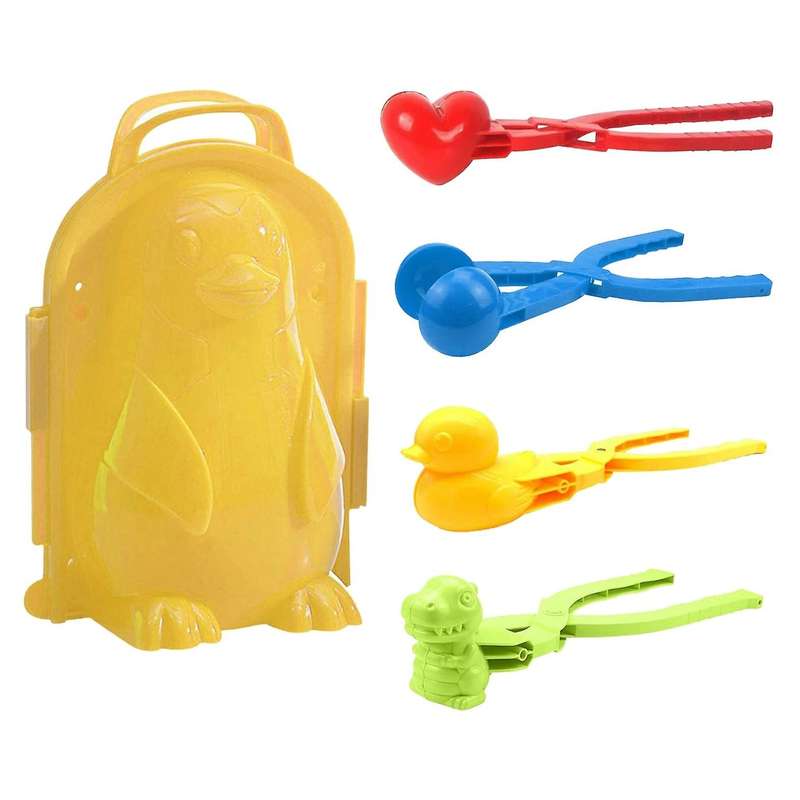Snow Toys Kit 5 Pcs Tool Snow Toys Kids Winter Outdoor Toys Snow Ball Clip Snow Games for Kids and A
