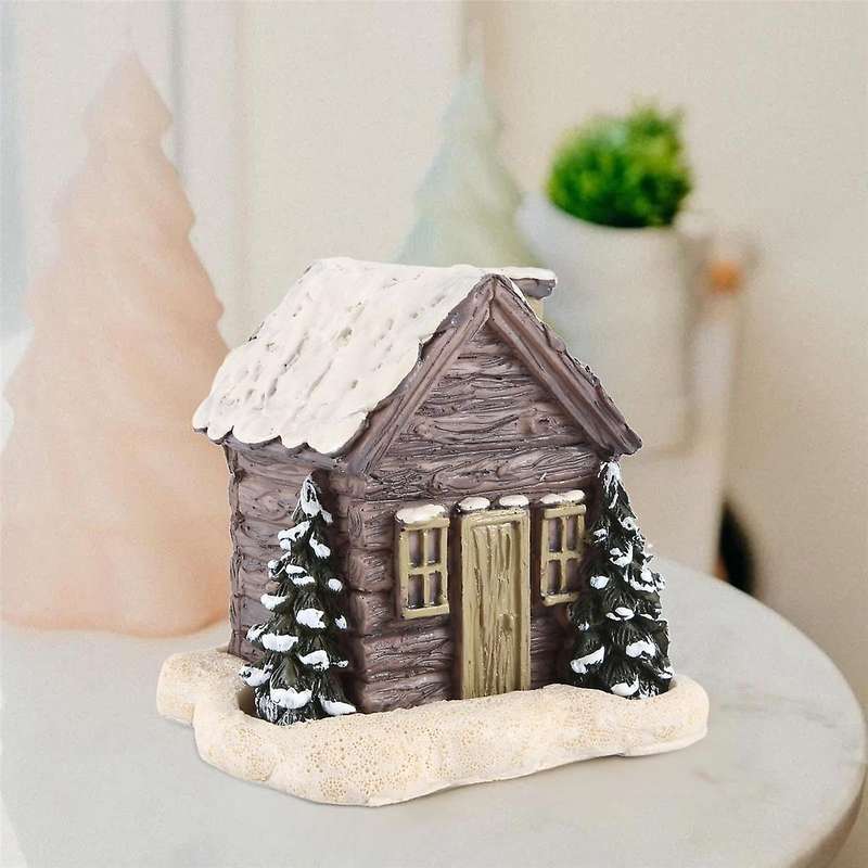 Snowy Winter Incense Cone Burner, Christmas Cabin Incense Burner, Incense Burner, Room Incense