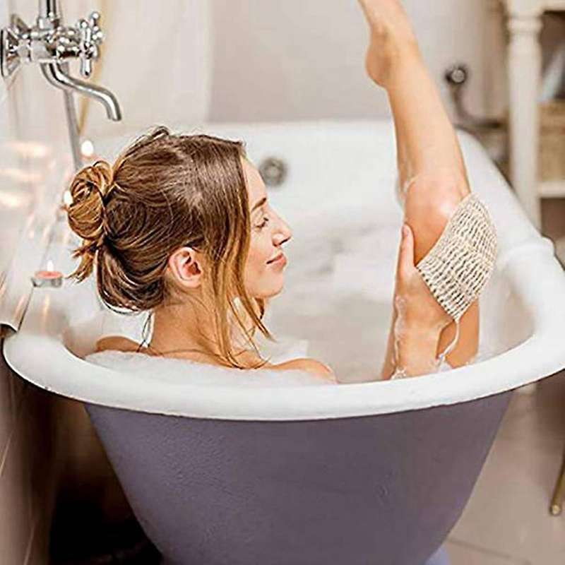 Soap Bags for Shower 60 Pack Natural Ramie Soap Saver Pouch Soap Mesh Bag with Drawstring