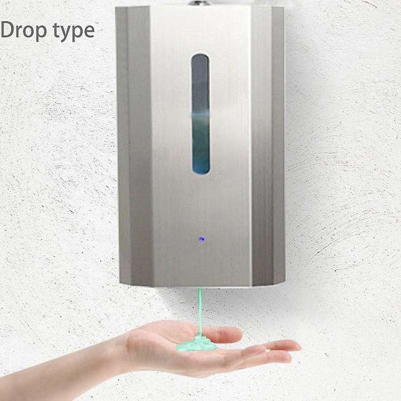 Soap Dispenser 600ML,Automatic Sensor Stainless Steel Liquid Drip Touchless Wall Mount Hand Sanitize