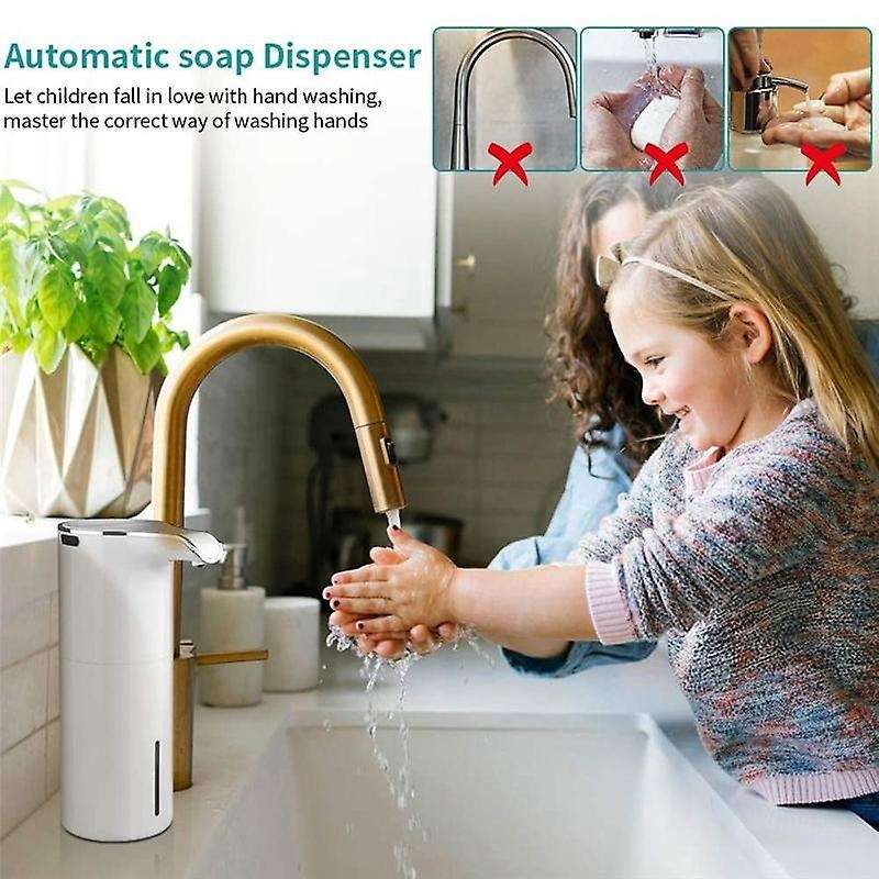 Soap Dispenser Automatic - Touchless Usb Rechargeable Electric Foam Soap Dispenser Adjustable Water