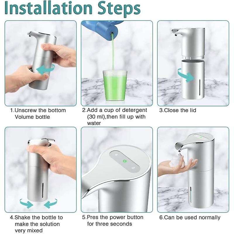 Soap Dispenser Automatic - Touchless Usb Rechargeable Electric Foam Soap Dispenser Adjustable Water
