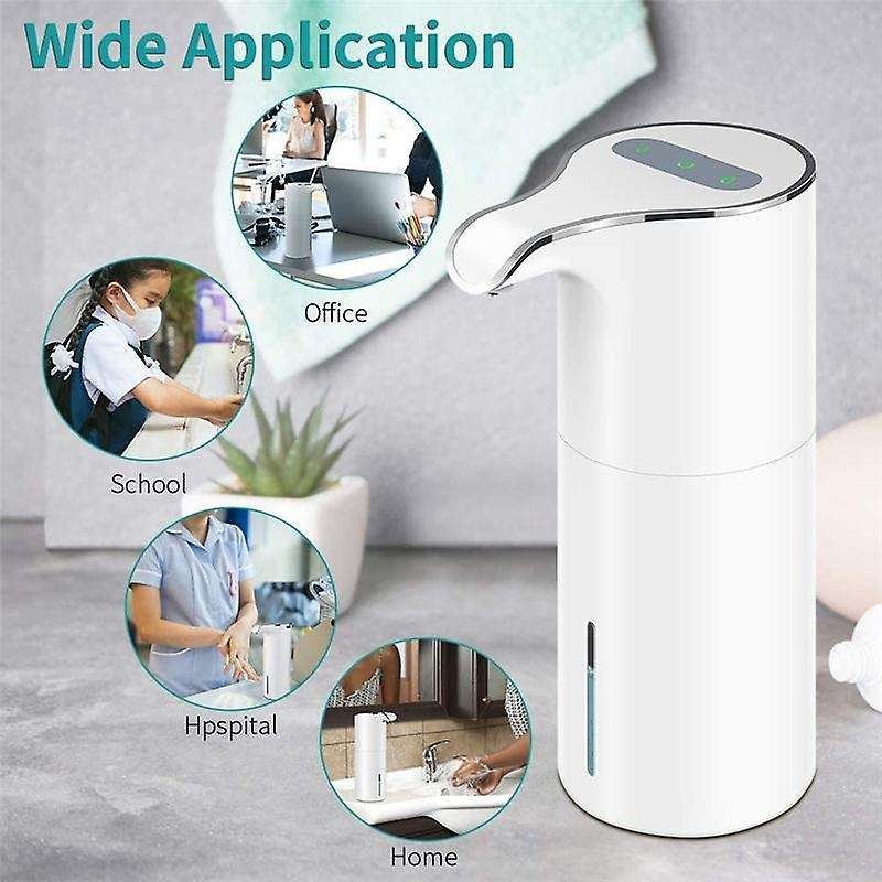 Soap Dispenser Automatic - Touchless USB Rechargeable Electric Liquid Soap Dispenser Waterproof Adj