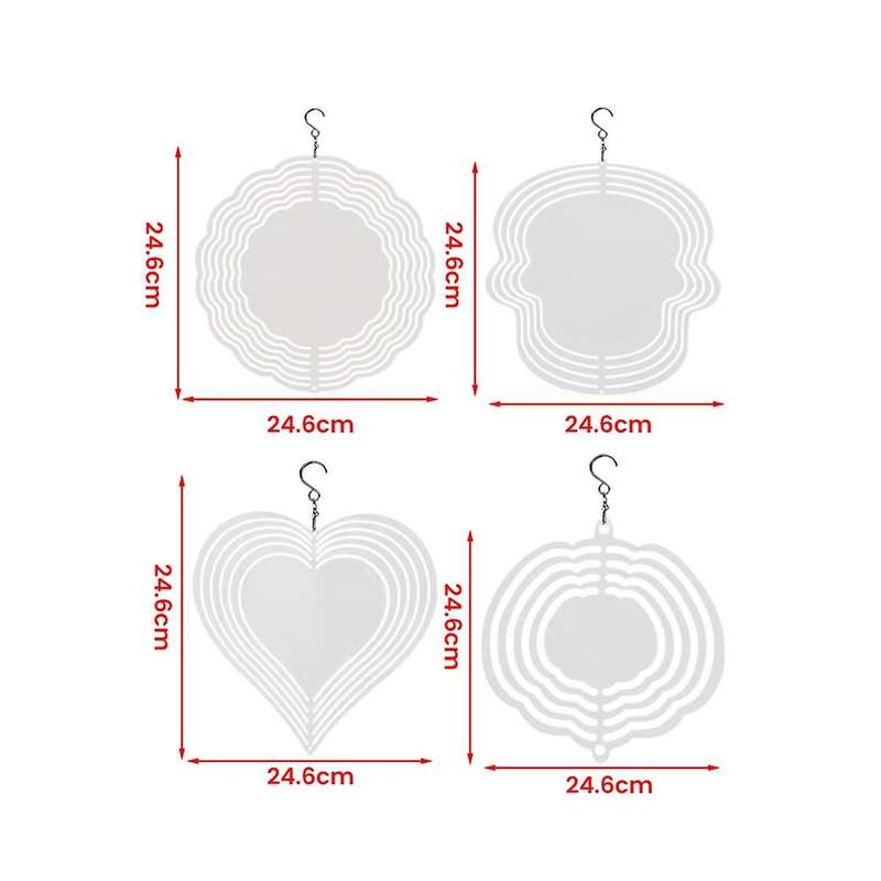 Soccer Star Style Wind Power White Coated Aluminum Plate Double-sided Printing Heat Transfer Wind Ch