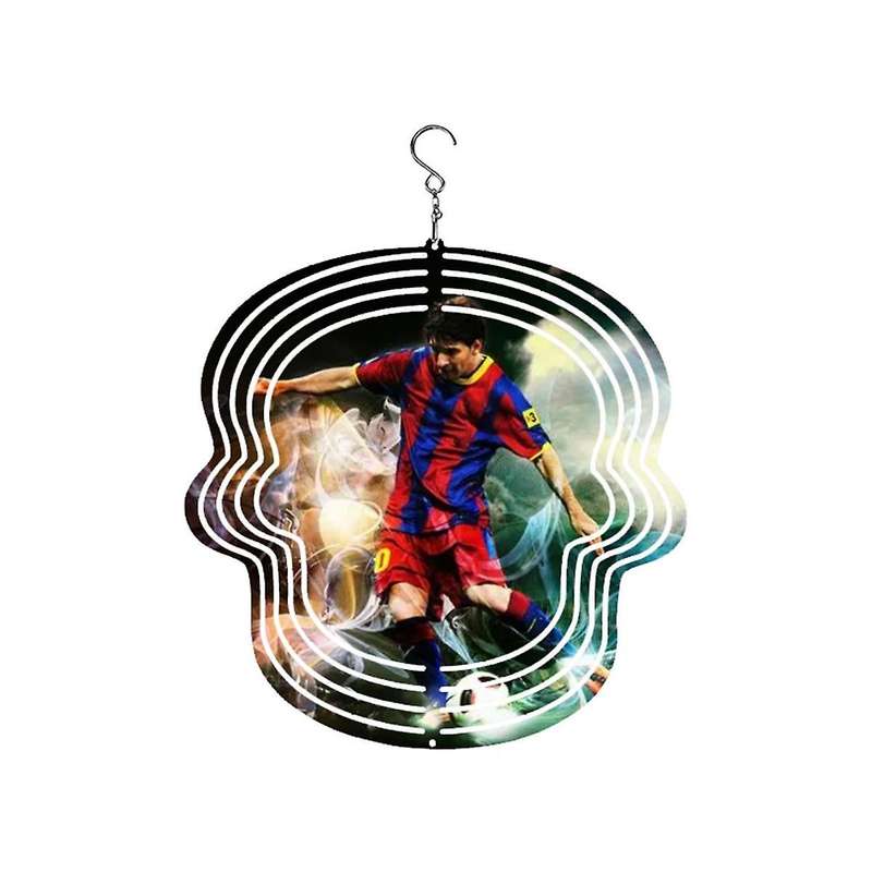 Soccer Star Style Wind Power White Coated Aluminum Plate Double-sided Printing Heat Transfer Wind Ch