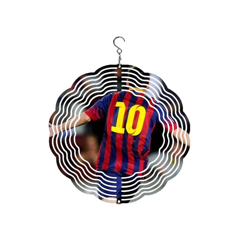 Soccer Star Style Wind Power White Coated Aluminum Plate Double-sided Printing Heat Transfer Wind Ch