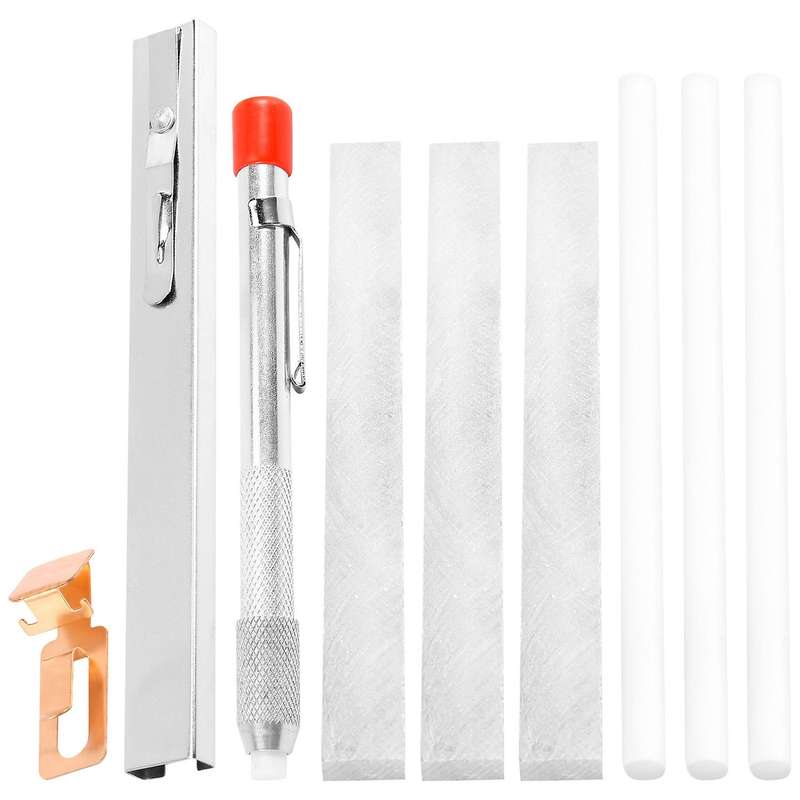 Soapstone Holder Set Mark White Clear and Removable Markings, Flat and Round Holder,Soapstone for W