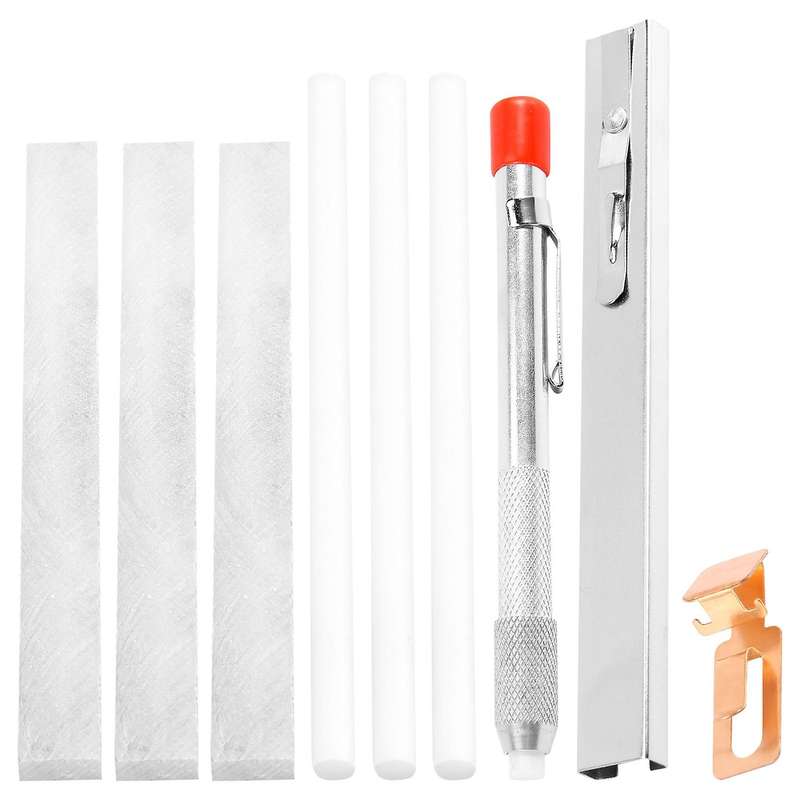 Soapstone Holder Set Mark White Clear and Removable Markings, Flat and Round Holder,Soapstone for W