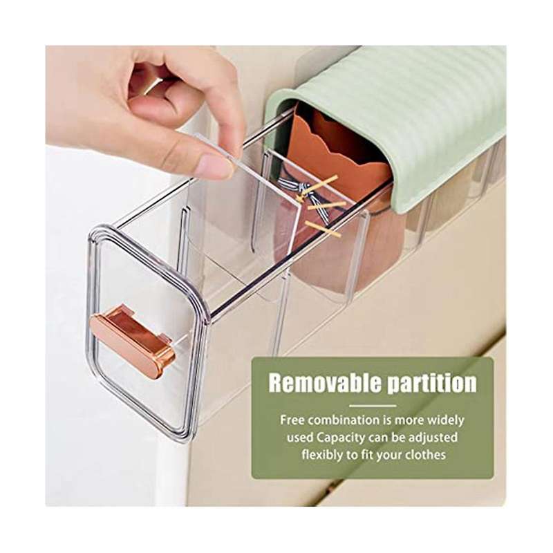 Socks Underwear Wall-mounted Drawer Organizer, Non-punched Multifunctional Transparent Storage Box
