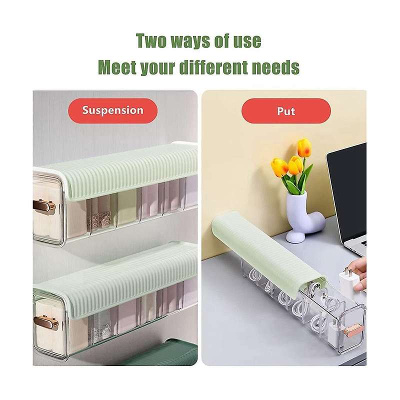 Socks Underwear Wall-mounted Drawer Organizer, Non-punched Multifunctional Transparent Storage Box