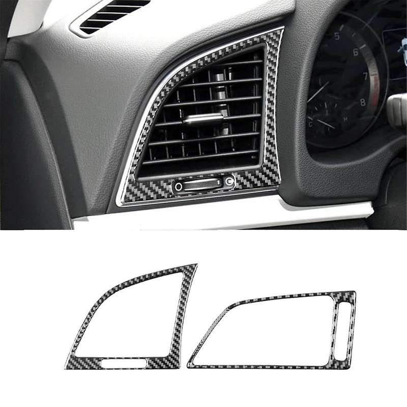 Soft Carbon Fiber for 2017 2018 2019 2020 Car Dashboard Side Air Outlet Panel Cover Trim Accessories