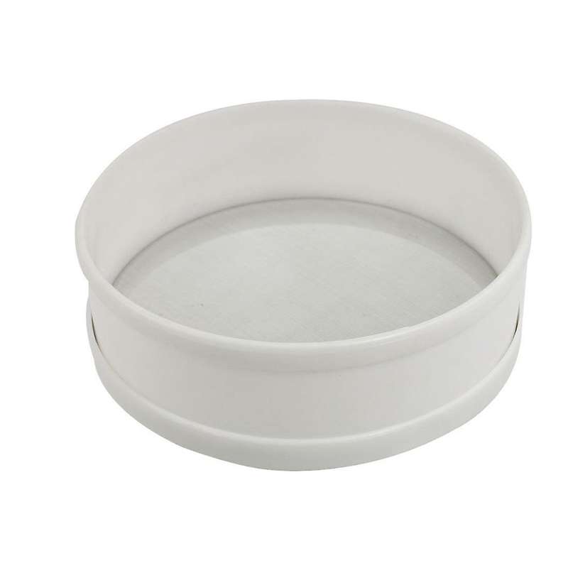 Sodial(r) Home Kitchen Flour Tool White Round 0.5mm Dia Fine Mesh Sieve Strainer