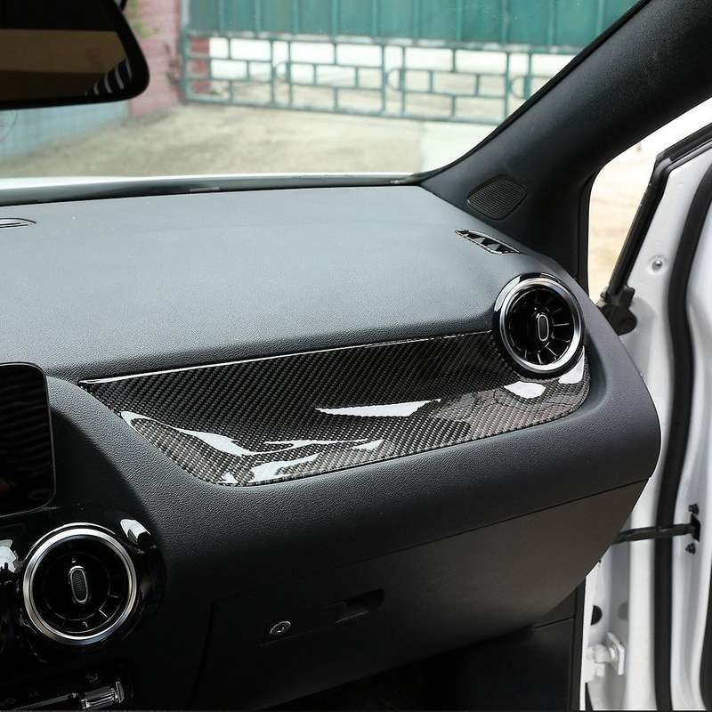 Soft Carbon Fiber for B Class W247 2019-2020 Co-Pilot Side Central Control Instrument Panel Trim Acc