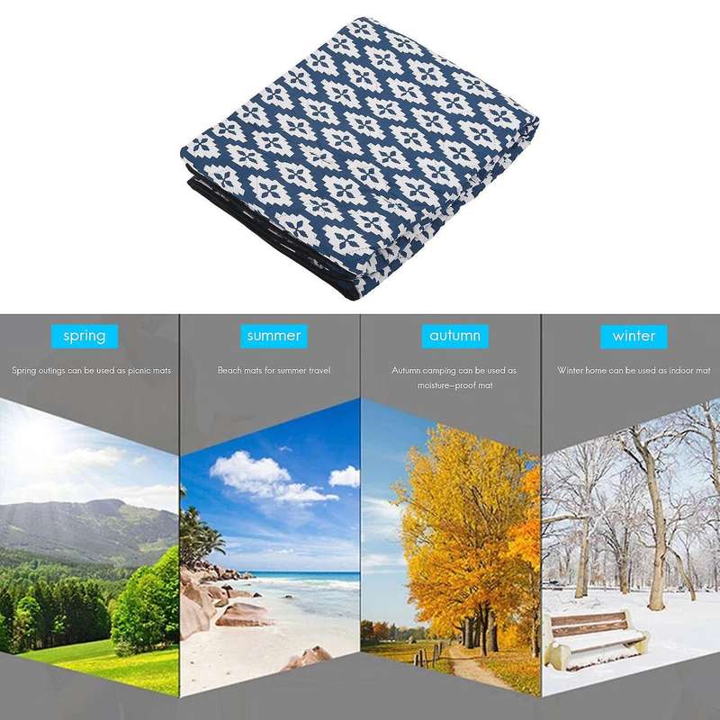 Soft Portable Camping Blanket Foldable Outdoor Picnic Sleeping Mat Waterproof Beach Blanket Tourist