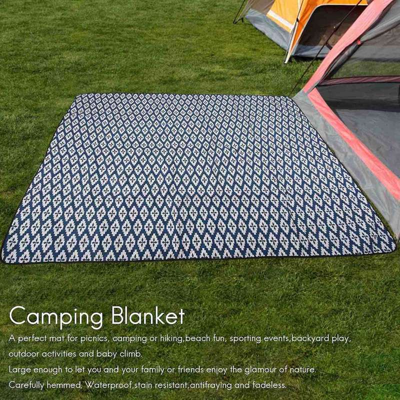 Soft Portable Camping Blanket Foldable Outdoor Picnic Sleeping Mat Waterproof Beach Blanket Tourist
